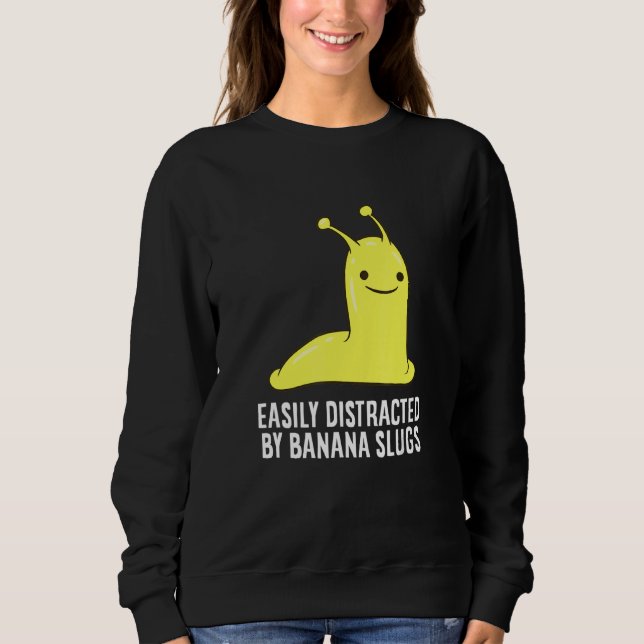 Sweatshirt Bouchon De Banane Facilement Distrait Par Bouchon  (Devant)