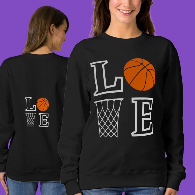 Sweatshirt Boucles de basket-ball, Lecteur de basket-ball Cad (Créateur téléchargé)