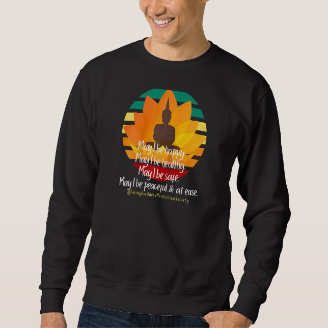 Sweatshirt Bouddha Mandala Aimance Metta Bénédiction Praye (Devant)