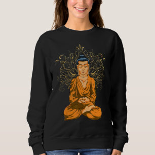 Sweatshirt Bouddhisme Zen Fleur de Lotus Spirituel Bouddhiste