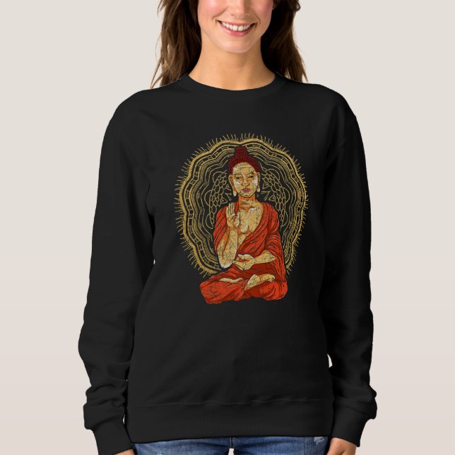 Sweatshirt Bouddhisme zen Mandala bouddhiste Méditation spiri (Devant)
