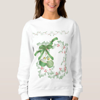 Sweatshirt Bouges de rose verte Holly