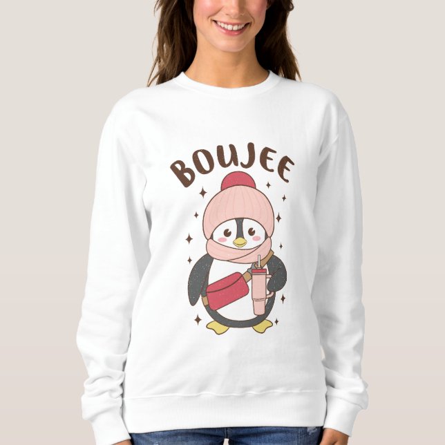 Sweatshirt Bougie Xmas Penguin (Devant)