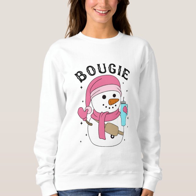 Sweatshirt Bougie Xmas Snow (Devant)