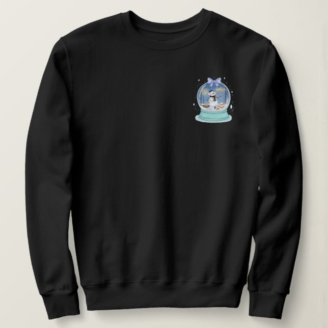 Sweatshirt Boule à neige de Hanoukka (Design devant)