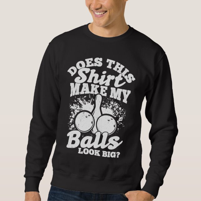 Sweatshirt Boule de quille de bowling Grève Équipe Allée de q (Devant)