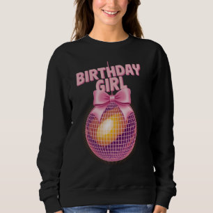 Sweatshirt Boule disco noeud coquette fête anniversaire drôle