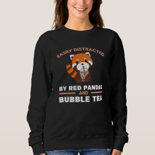 Sweatshirt Boule Thé Rouge Panda Chocolat Animaux mignons Bob