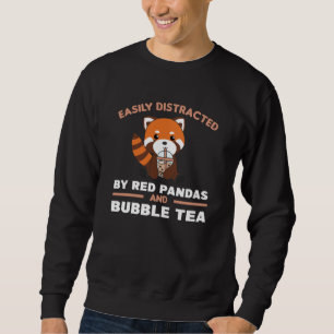 Sweatshirt Boule Thé Rouge Panda Chocolat Animaux mignons Bob