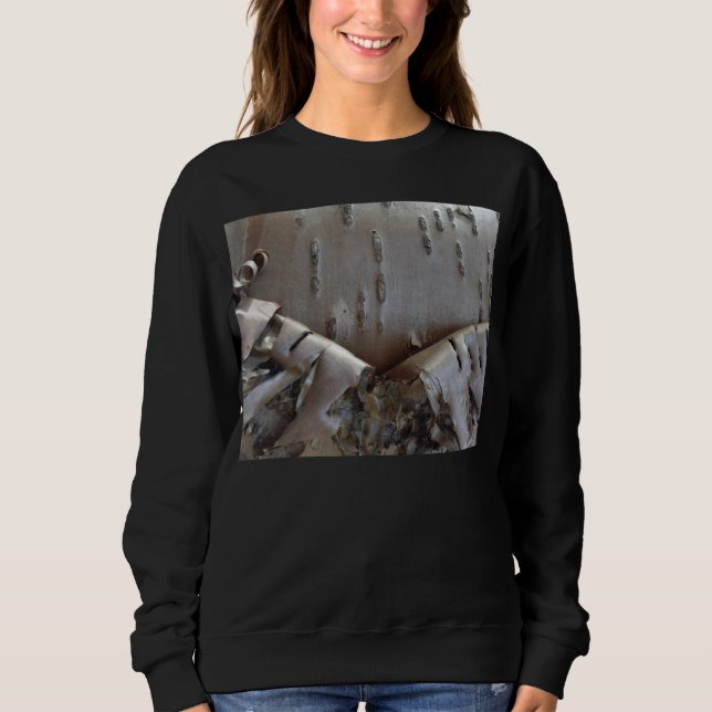 Sweatshirt Bouleau courbe écorce rustique (Devant)