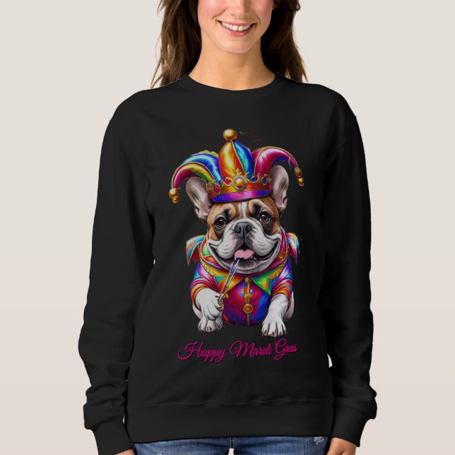 Sweatshirt Bouledogue français Carnaval French Bulldog (Devant)