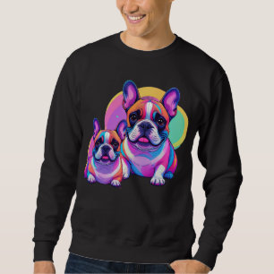 Sweatshirt Bouledogue français Pop Art French Bulldog