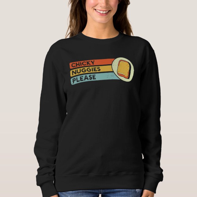 Sweatshirt Boulette de poulet j'aime les boulettes de poulet  (Devant)