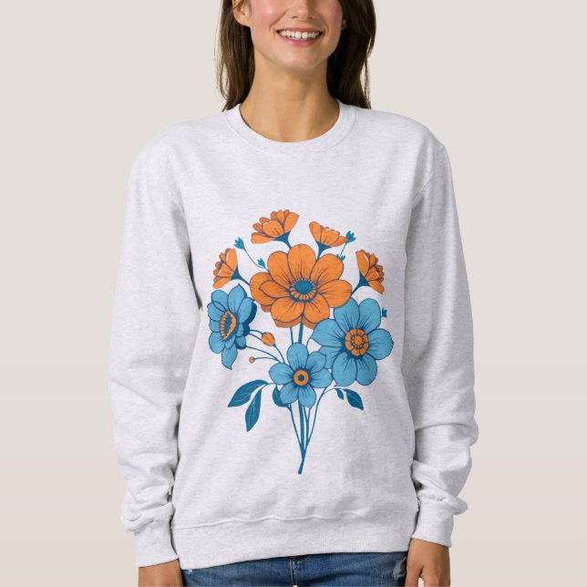 Sweatshirt Bouquet de fleurs (Devant)