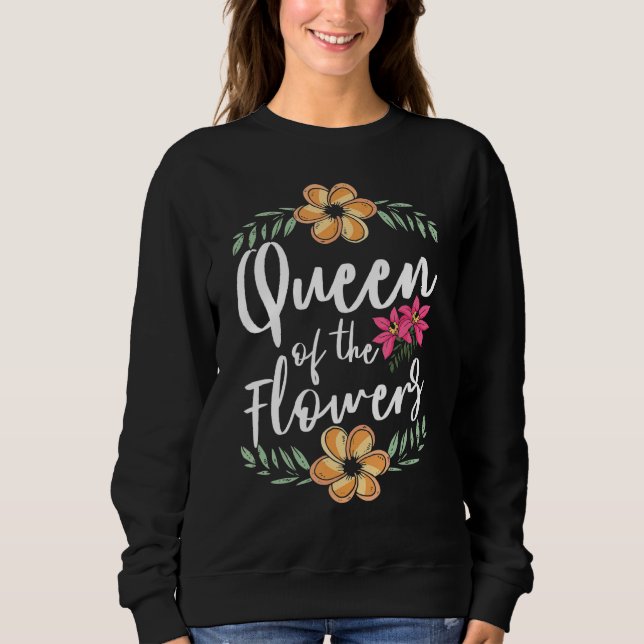 Sweatshirt Bouquets Fleurs Reine Des Fleurs Fleuriste (Devant)