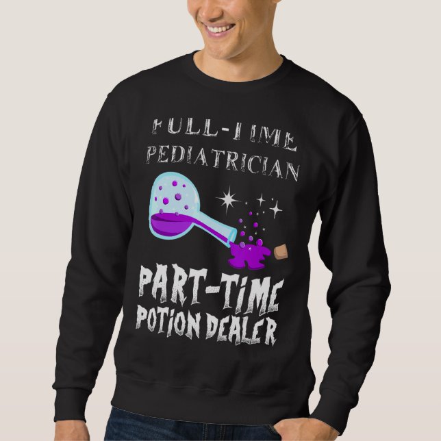 Sweatshirt Bouteille de potion Costume de pédiatre gothique H (Devant)