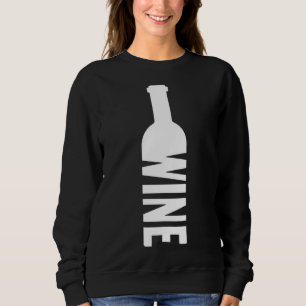 Sweatshirt Bouteille De Vin Et Verre De Vin