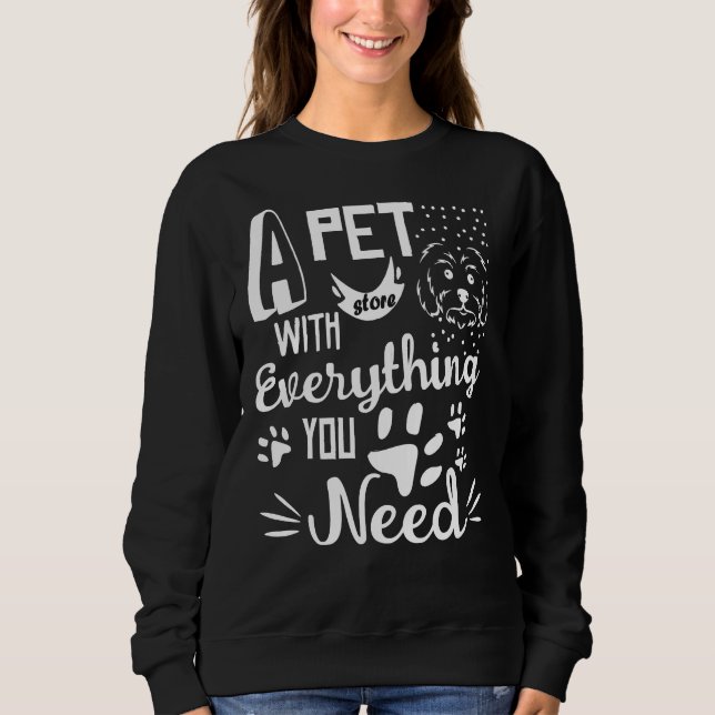Sweatshirt Boutique Pour Animaux Avec Tout Ce Doggo Chiot (Devant)