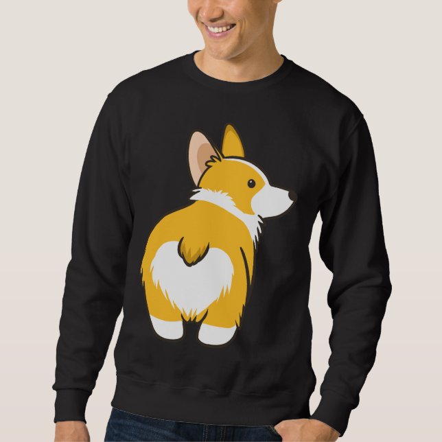 Sweatshirt Bouton Coeur Corgi (Devant)