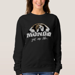 Sweatshirt Bouvier Américain Ancien Blanc du Sud Rétro