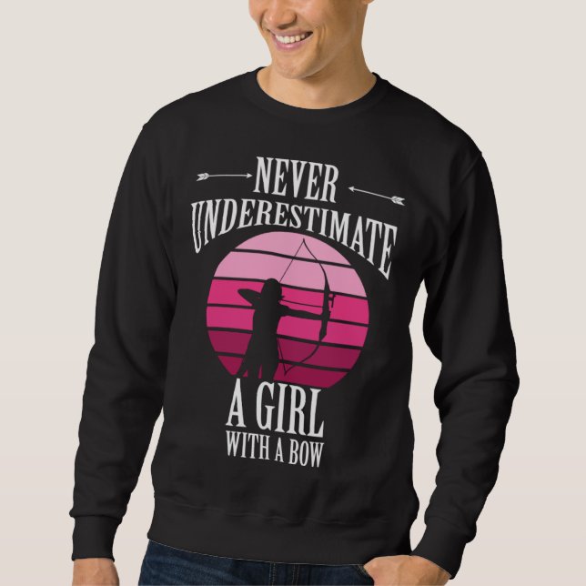 Sweatshirt Bow Hunting Target Archer Girl Bowmen Archery Bow  (Devant)