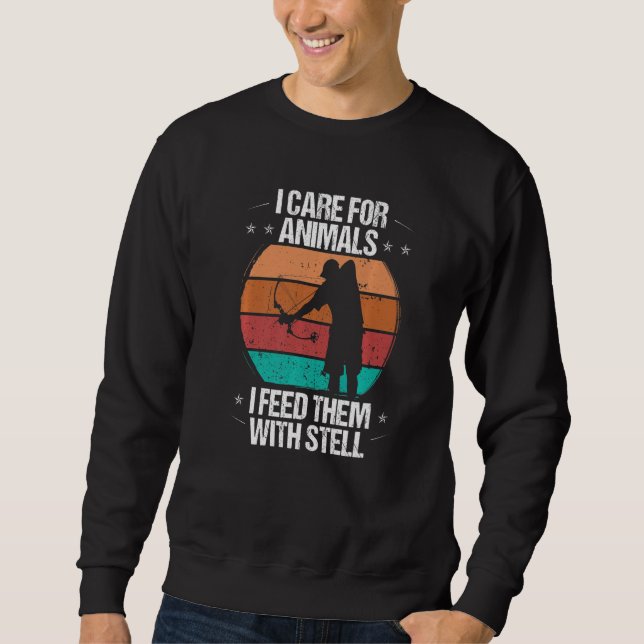 Sweatshirt Bowfishing Feed them with Steeel Airboat Bowwfishe (Devant)