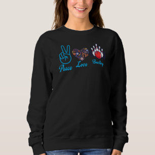 Sweatshirt Bowler Peace Love