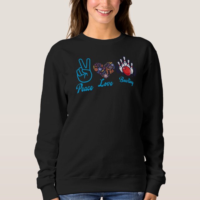 Sweatshirt Bowler Peace Love (Devant)