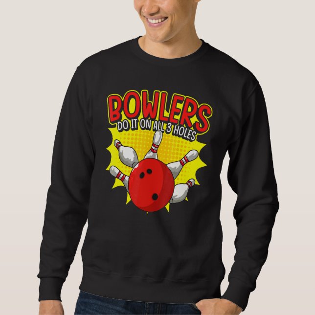 Sweatshirt Bowling Balls Humour Et Bowler (Devant)