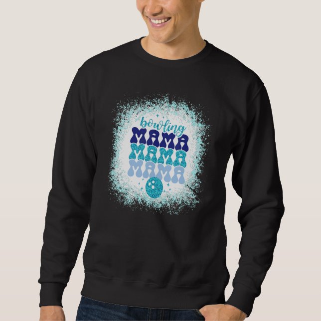 Sweatshirt Bowling Mama Retro Mères Day Bowling Maman Jeu Da (Devant)
