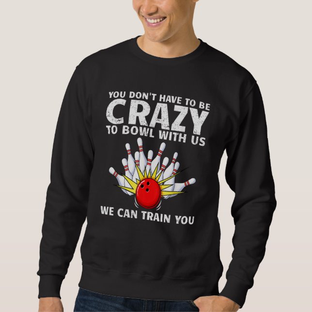 Sweatshirt Bowling Pour Hommes Femmes Bowler Team Bowling Cib (Devant)
