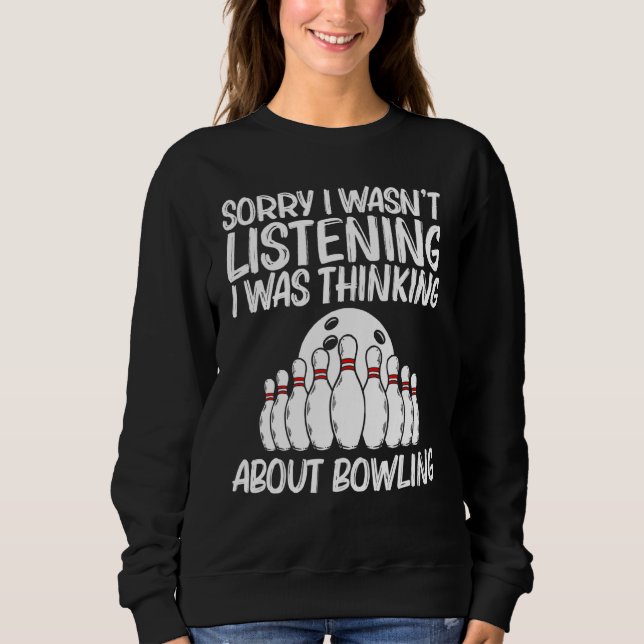 Sweatshirt Bowling Pour Hommes Femmes Bowling Joueur Bowler 9 (Devant)