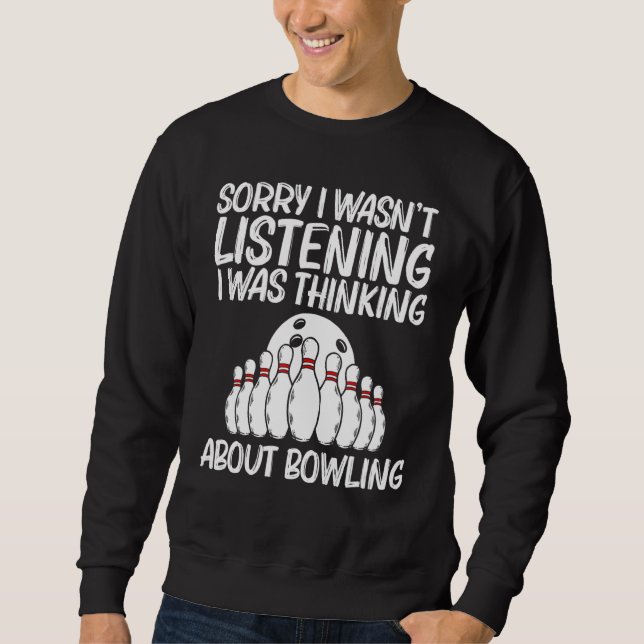 Sweatshirt Bowling Pour Hommes Femmes Bowling Joueur Bowler 9 (Devant)
