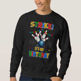 Sweatshirt Bowling Pour Hommes Femmes Garçons & Filles Annive
