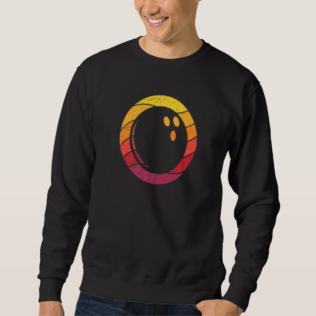 Sweatshirt Bowling style rétro Vintage (Devant)