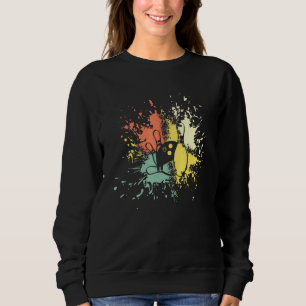 Sweatshirt Bowling Vintage Retro Bowling Bowlers Hommes Femme
