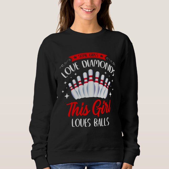 Sweatshirt Bowling Women Girls Bowling Spare Bowler (Devant)