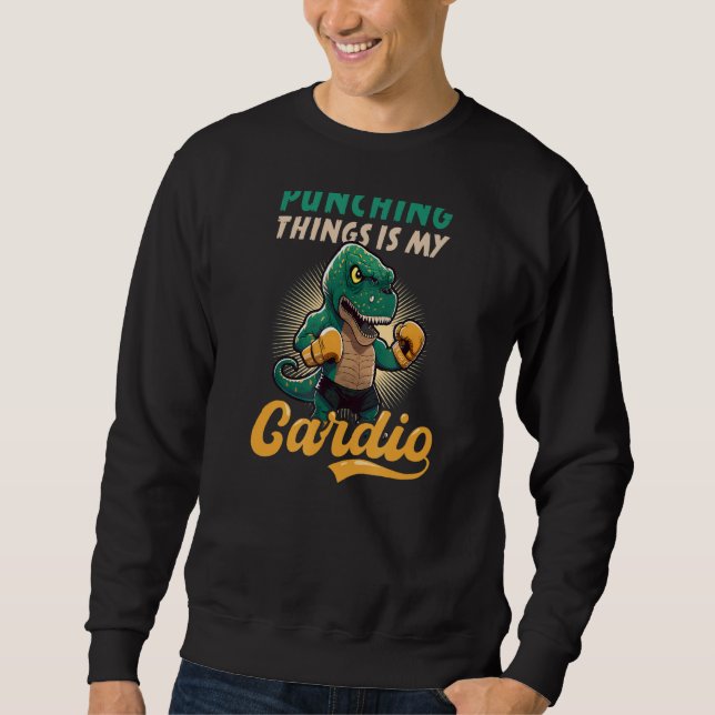 Sweatshirt Boxe cardio poinçonnée Rex 1 (Devant)