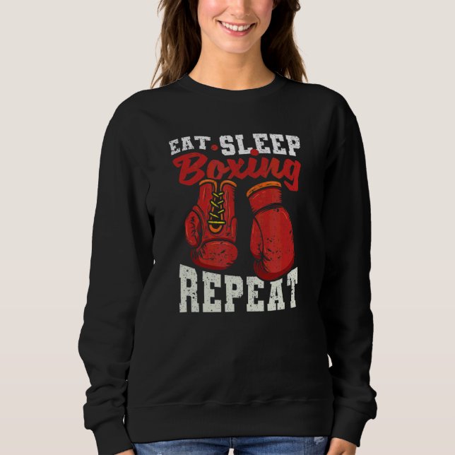 Sweatshirt Boxe de sommeil Répéter Boxer Joueur Coach Boxers (Devant)