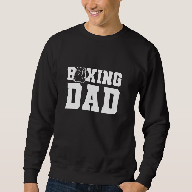 Sweatshirt Boxe Papa Fighter Jab Cross Hook Boxe Gants Bo (Devant)