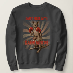 Sweatshirt Boxe rétro Kangaroo - Animal drôle