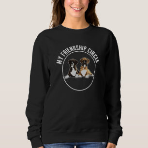 Sweatshirt Boxer Chien Friendship Circle Chien Propriétaire P