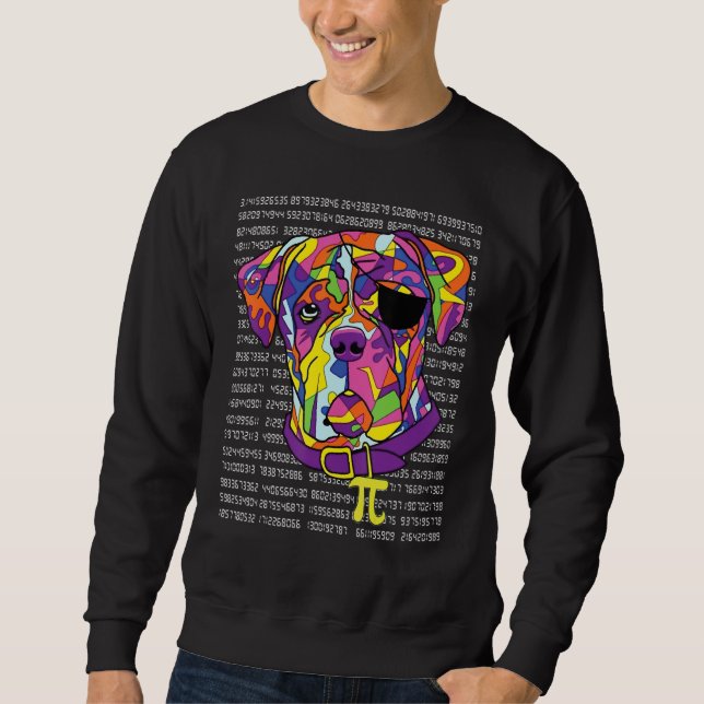 Sweatshirt Boxer Costume Pirate Pi Jour Enseignants en mathém (Devant)