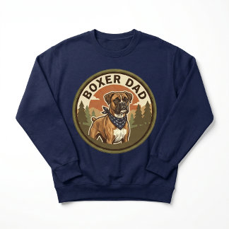 Sweatshirt Boxer Dad Crewneck | Cadeau pour papa de chien Box
