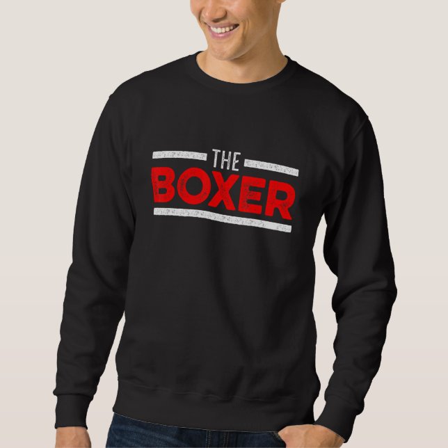 Sweatshirt Boxer Fighter Boxer Gants Match Martial Arts Mixed (Devant)