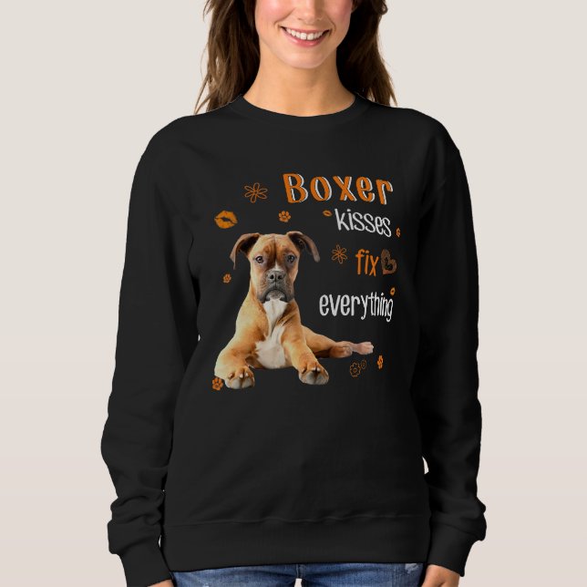 Sweatshirt Boxer Kisses Tout réparer (Devant)