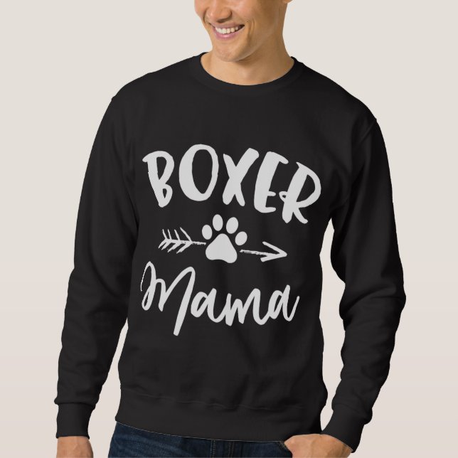 Sweatshirt Boxer Mama Boxer Louvain Propriétaire Boxer Cadeau (Devant)