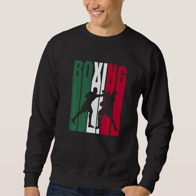 Sweatshirt Boxer mexicain Drapeau (Devant)
