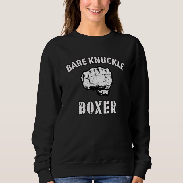 Sweatshirt Boxeur à poings nus Boxeur Boxe (Devant)