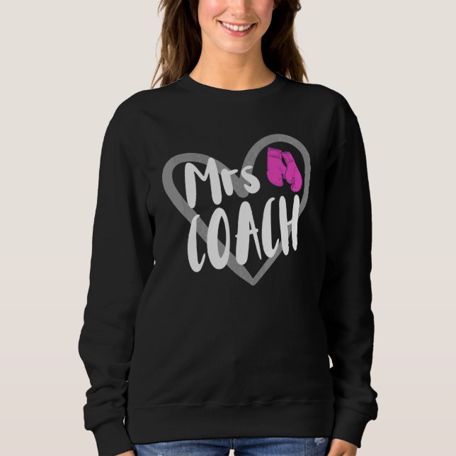 Sweatshirt Boxeuse Mme Femme de l'entraîneur (Devant)